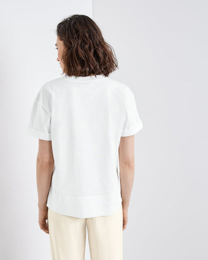 White T-Shirt 1/2 Sleeve