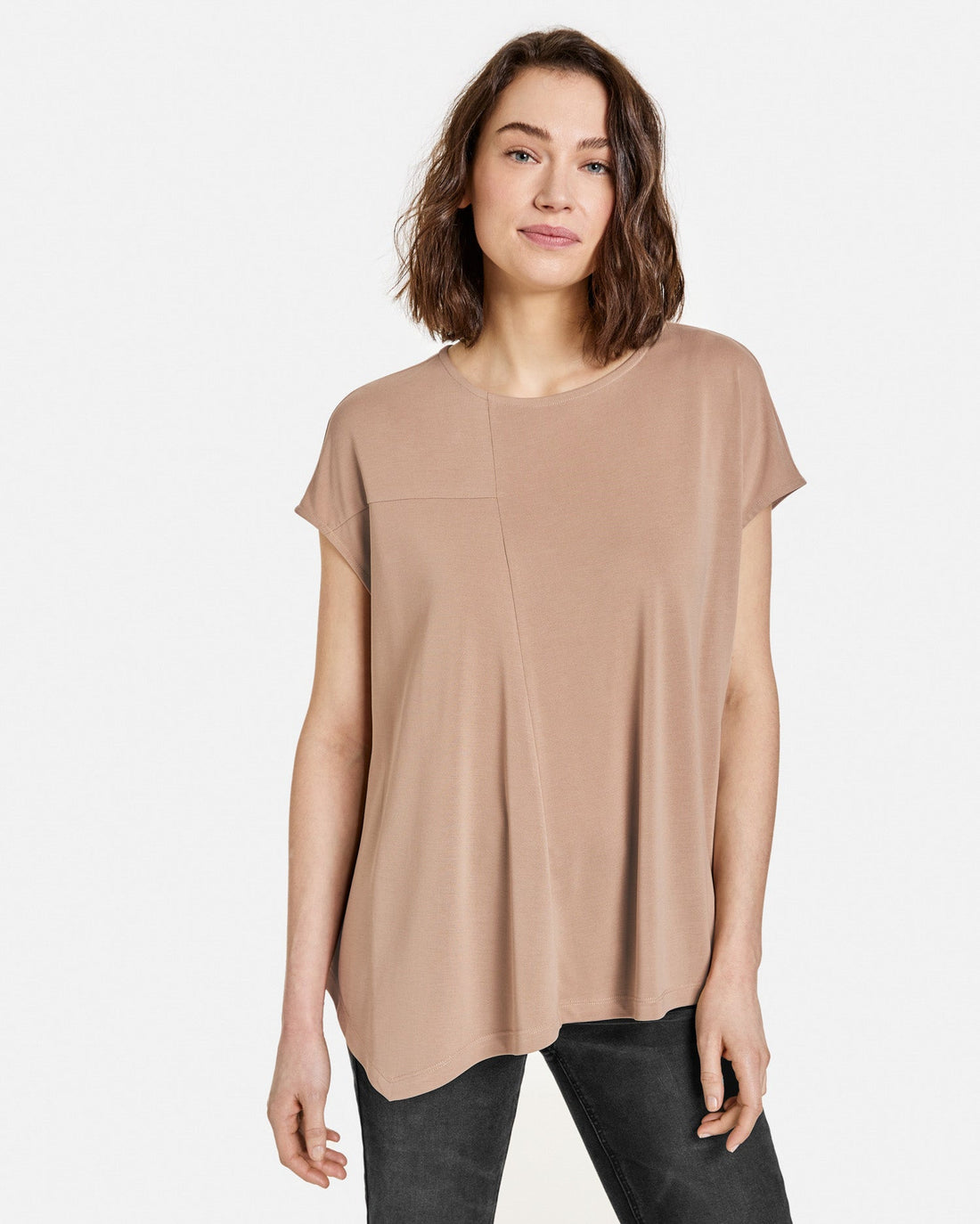 Beige T-Shirt 1/2 Sleeve
