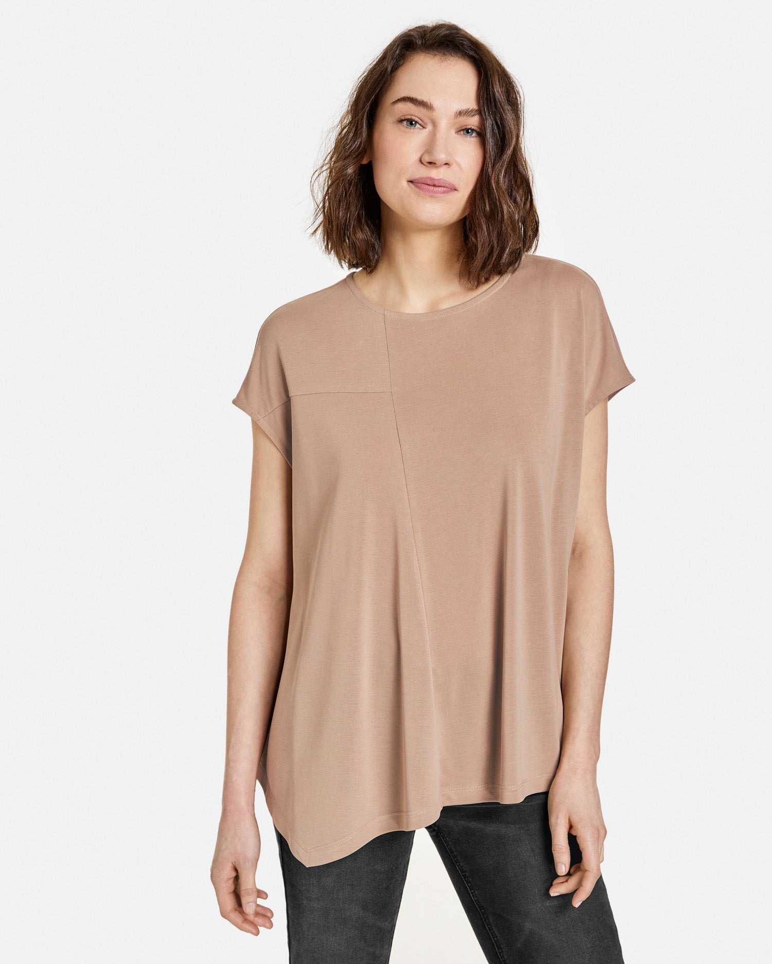 Beige T-Shirt 1/2 Sleeve