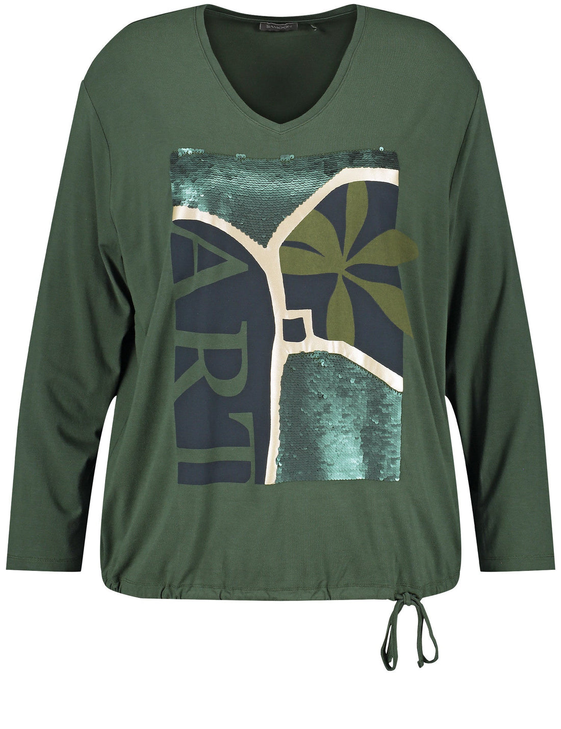 Green Shirt With Sequins