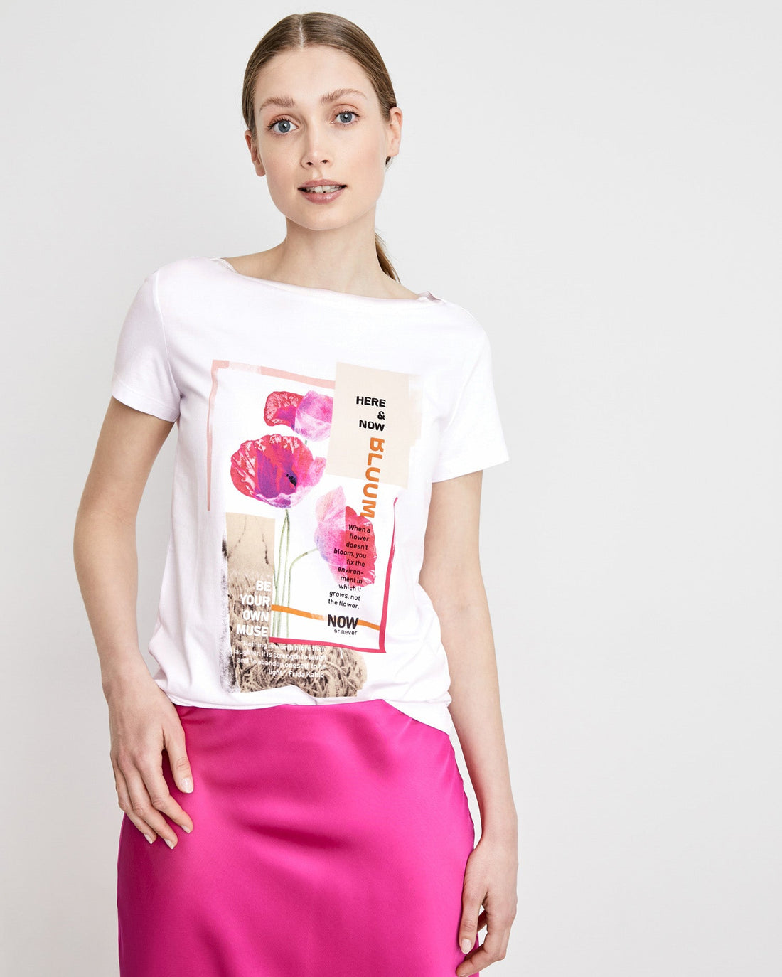 White T-Shirt 1/2 Sleeve