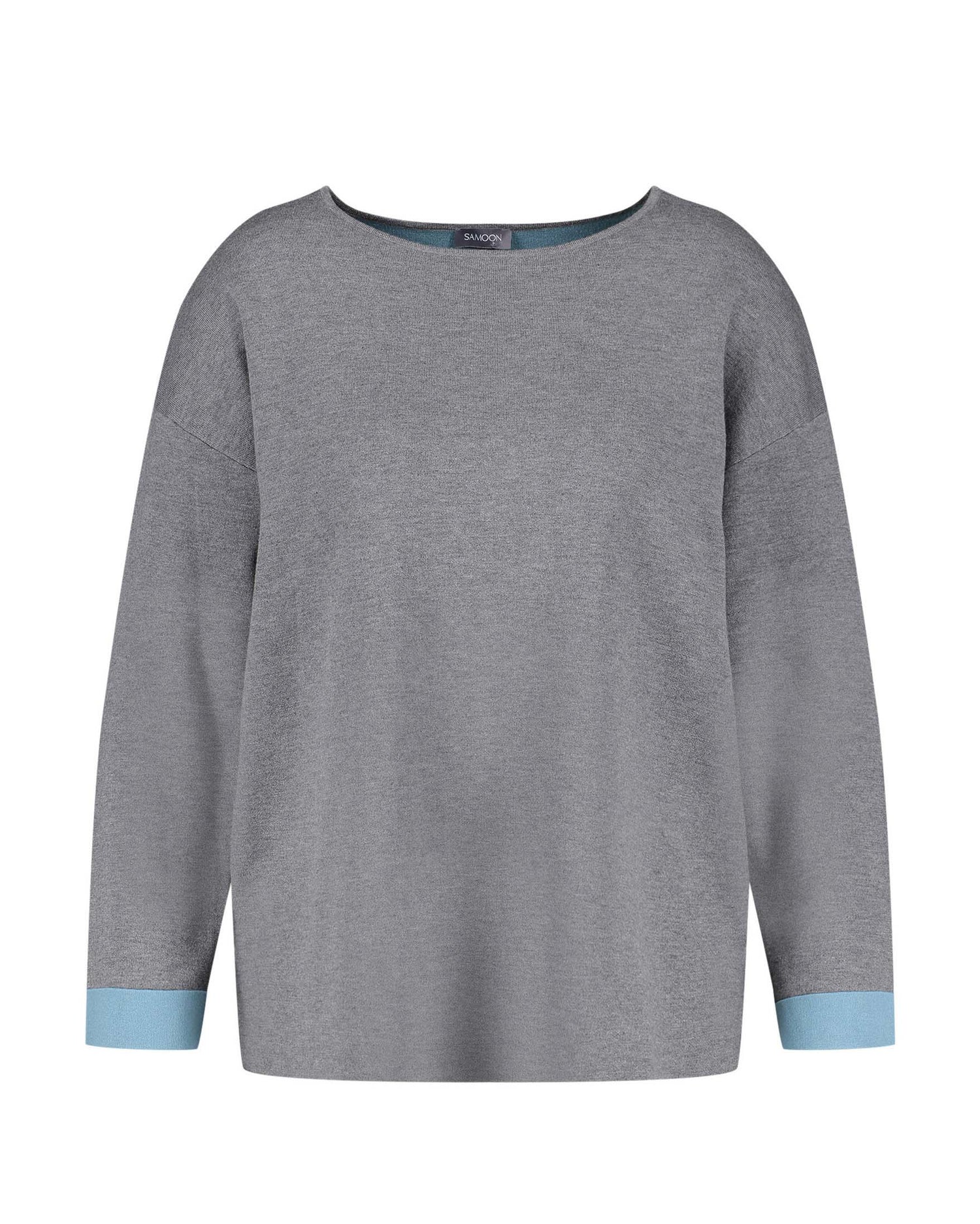 Dark Grey Jumper With A Double-Faced Finish