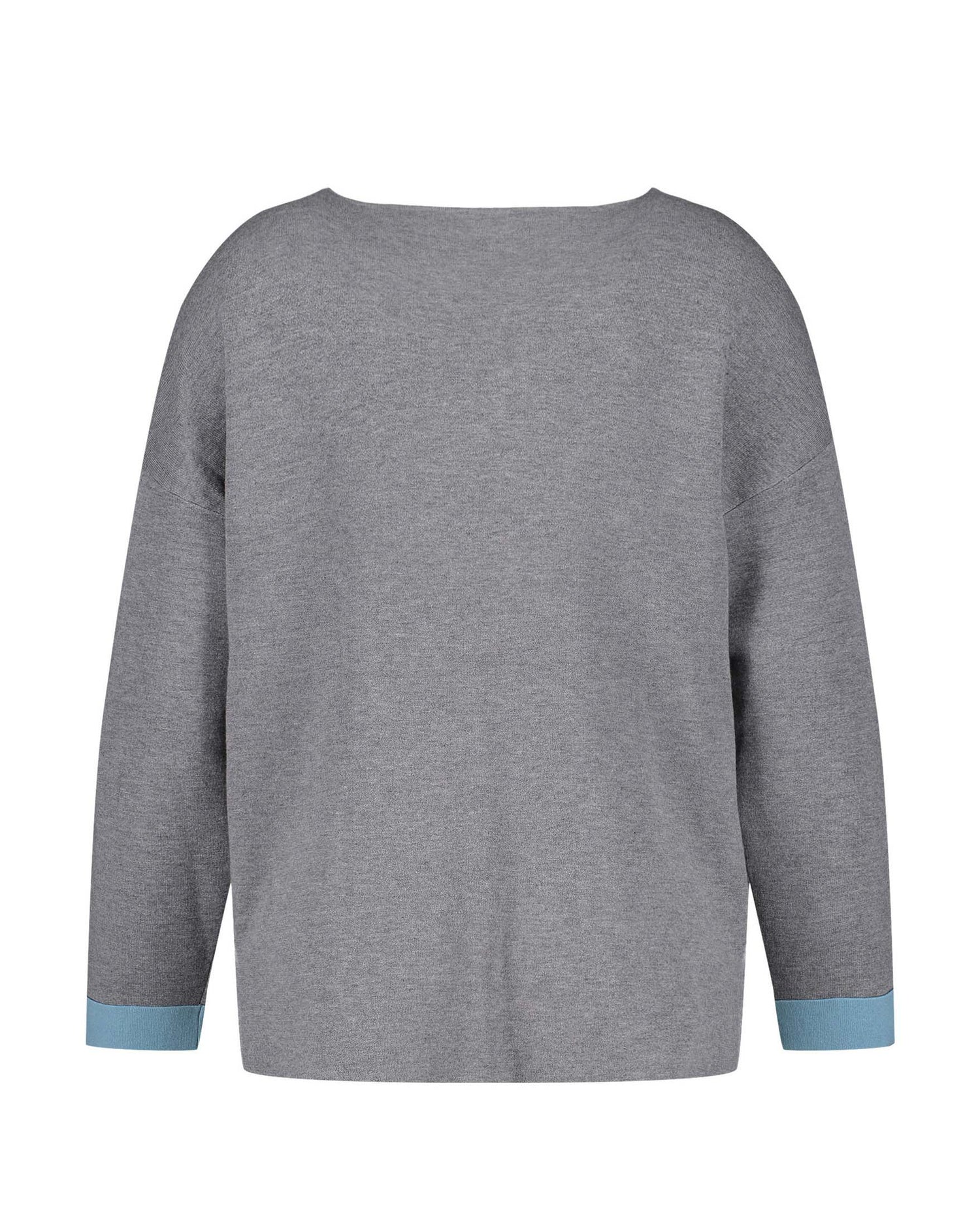 Dark Grey Jumper With A Double-Faced Finish