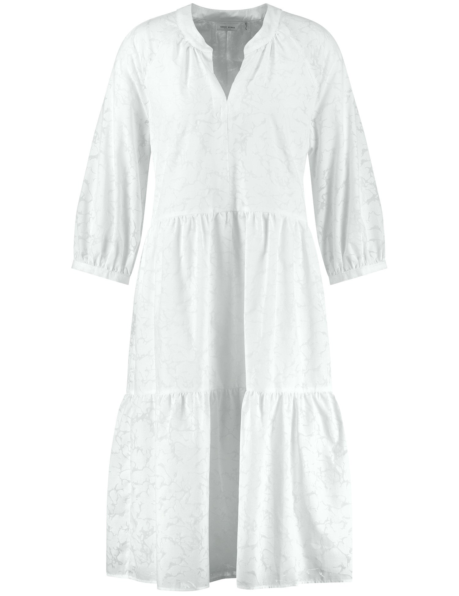 Devoré Effect A-Line Dress