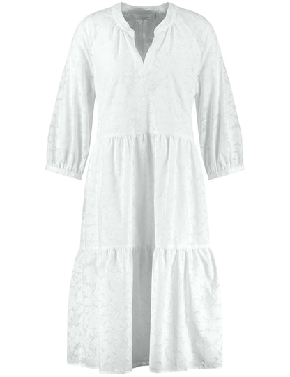 Devoré Effect A-Line Dress