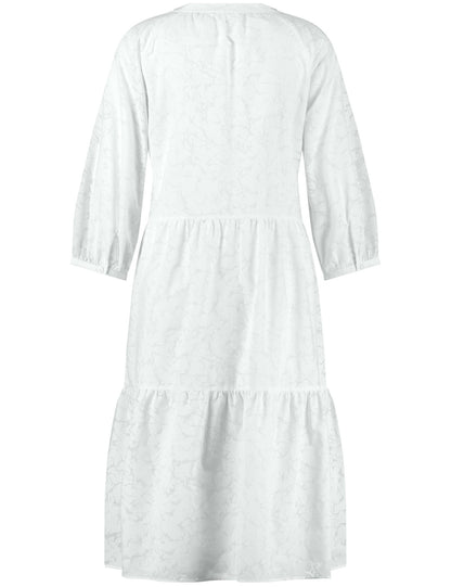 Devoré Effect A-Line Dress