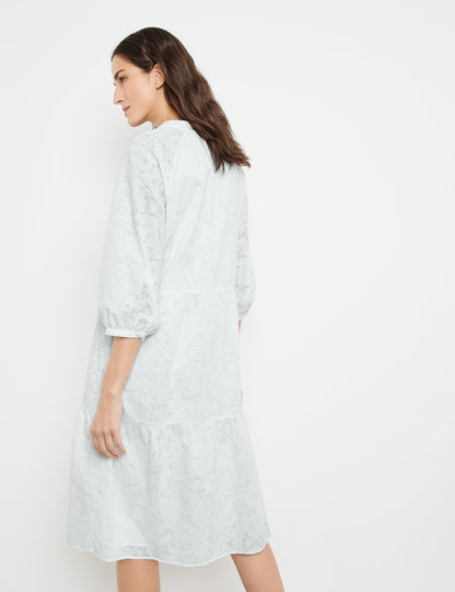 Devoré Effect A-Line Dress