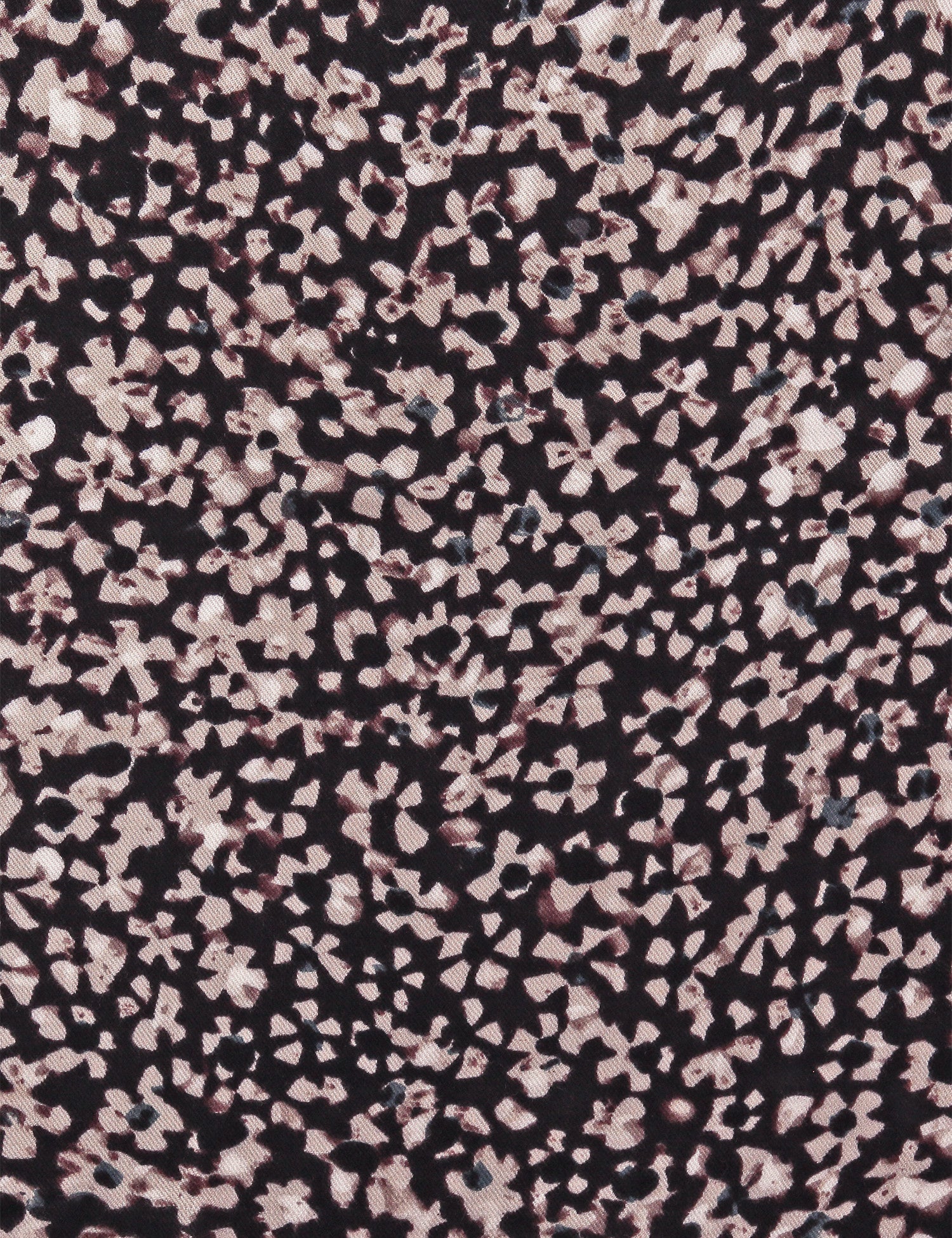 Brown Scarf With Floral Print