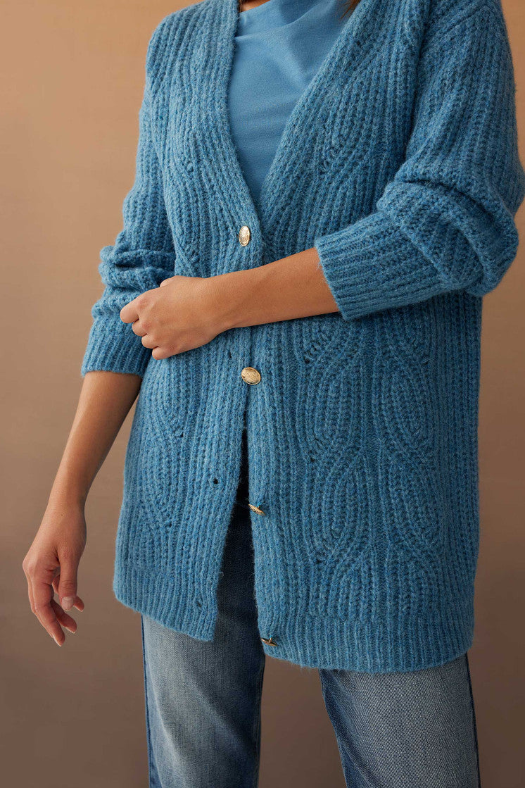Autumn Blue Cardigan