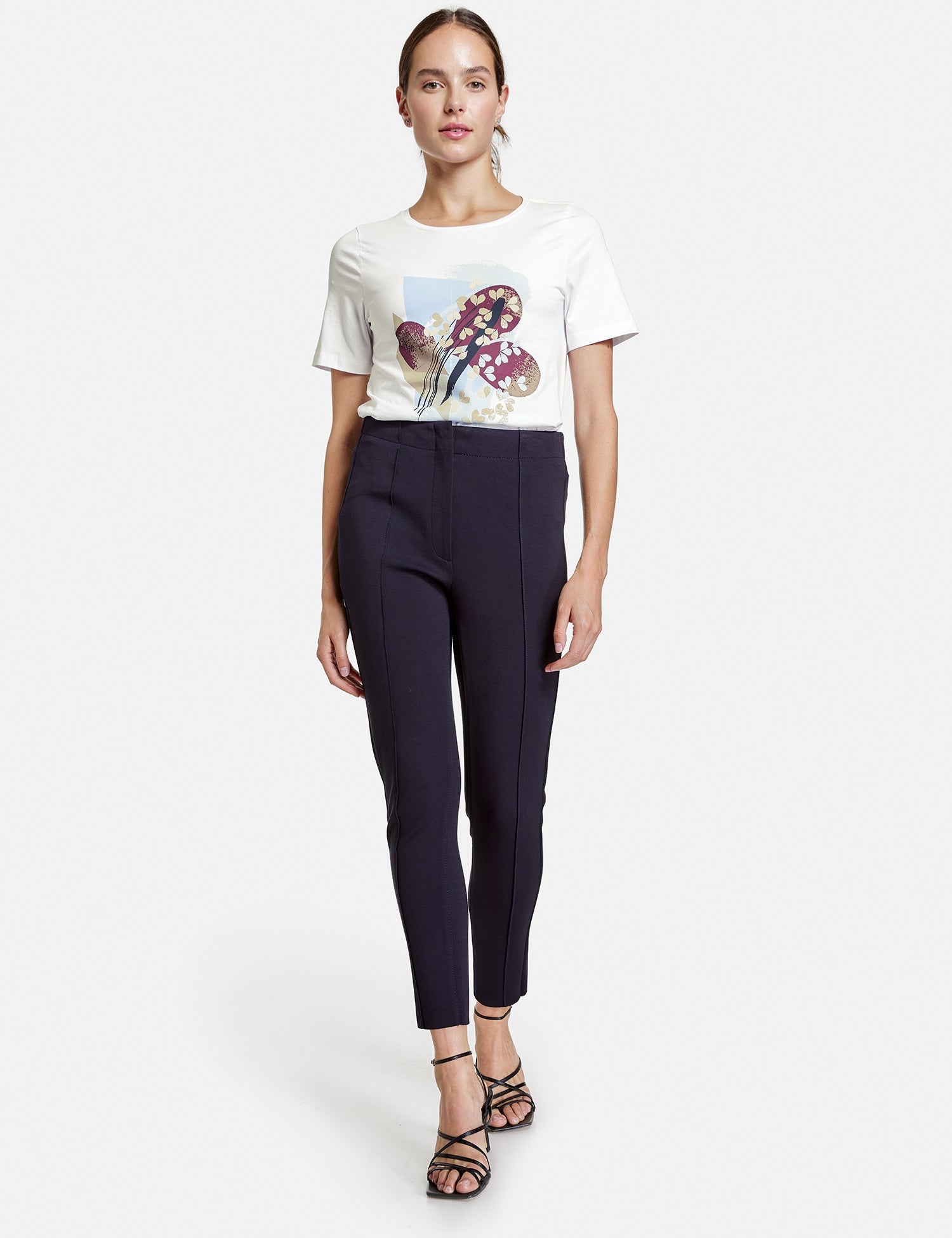 Dark Blue Skinny Made Of Stretch Material