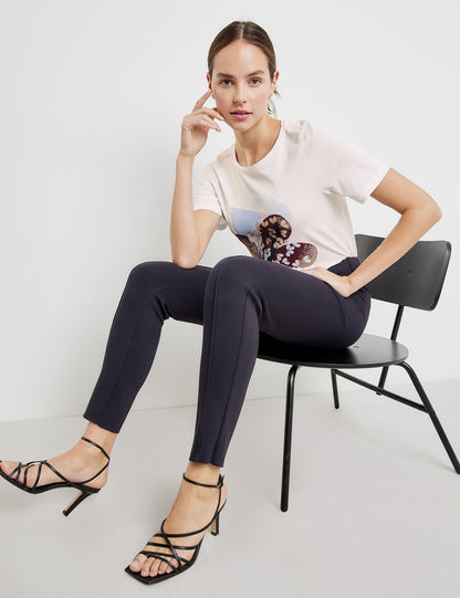 Dark Blue Skinny Made Of Stretch Material