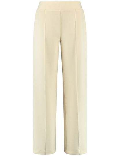 Comfortable Fit Wide Cloth Trousers With Vertical Pintucks_222188-44020_90138_01