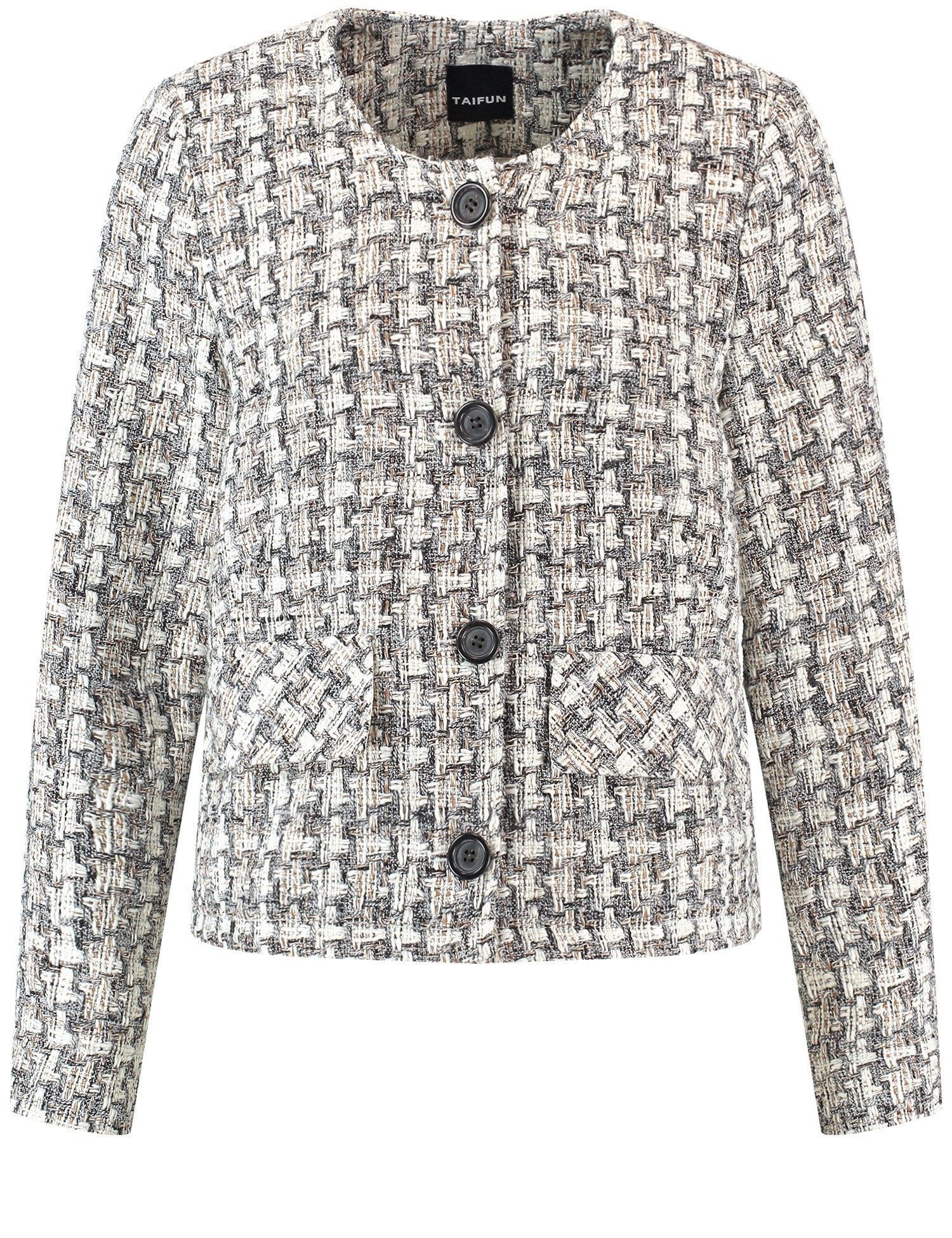 Beige Checkered Blazer