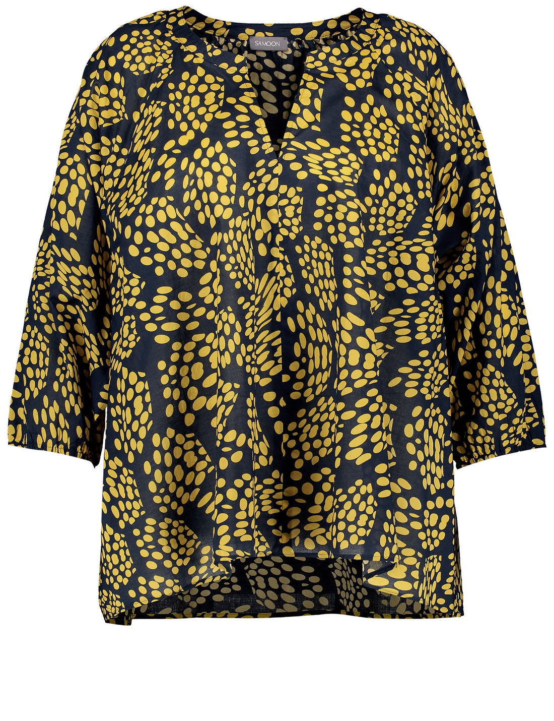 3/4-Sleeve Blouse Made Of Cotton Voile