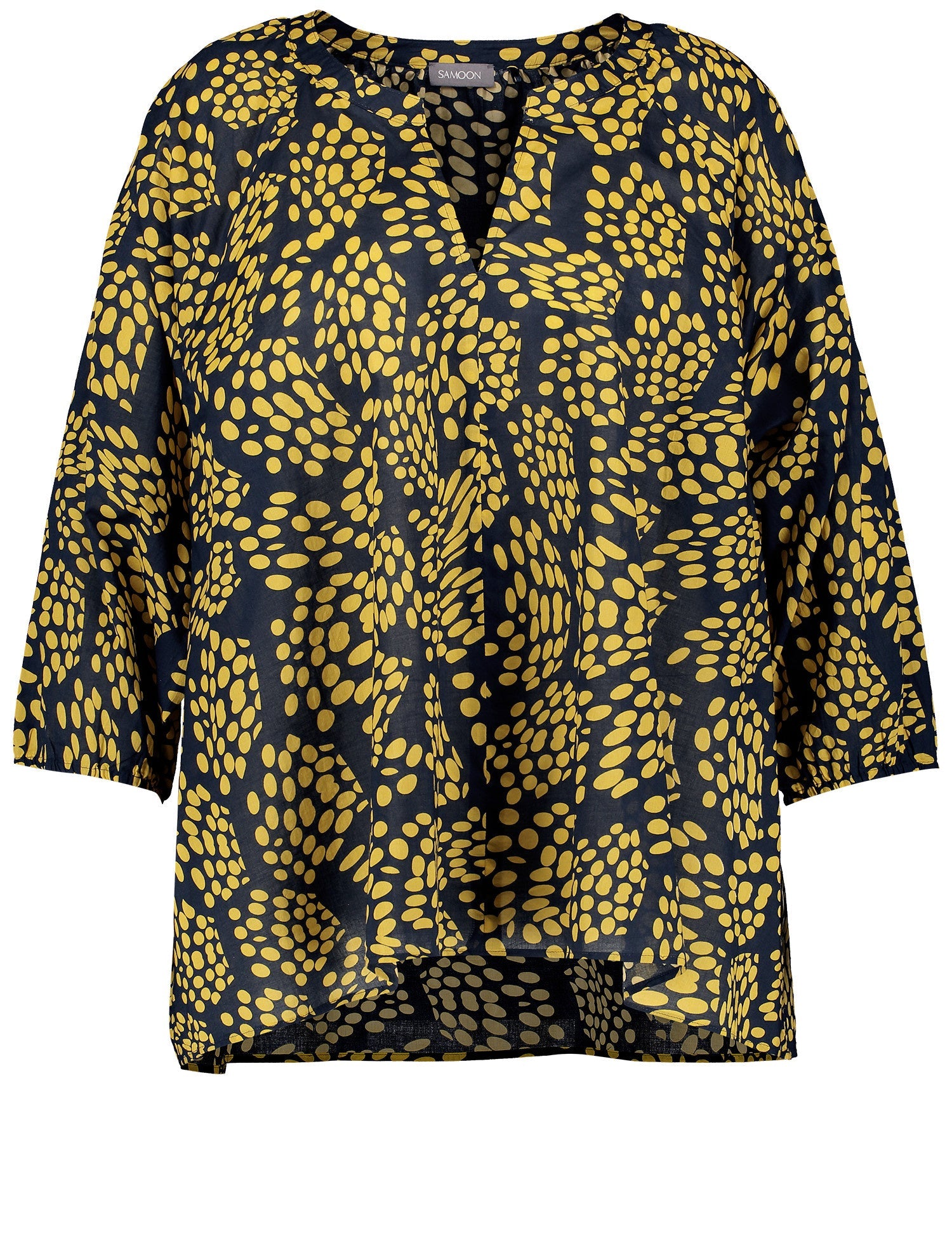 3/4-Sleeve Blouse Made Of Cotton Voile