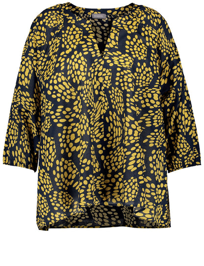 3/4-Sleeve Blouse Made Of Cotton Voile