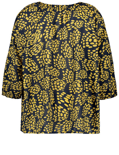 3/4-Sleeve Blouse Made Of Cotton Voile