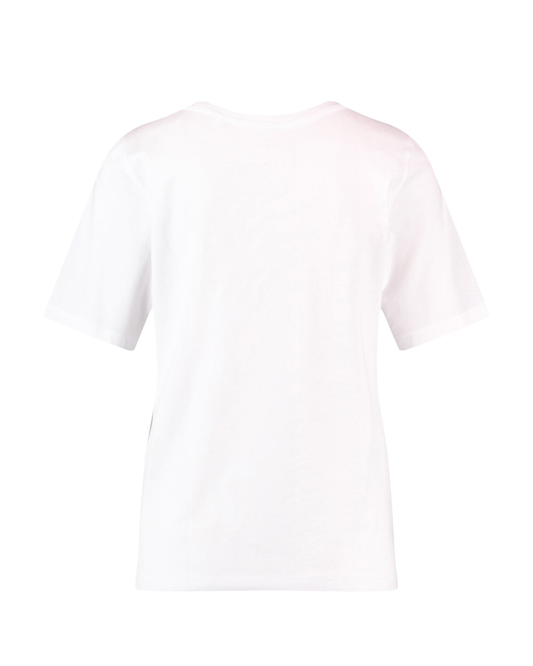 White T-Shirt With A Front Print