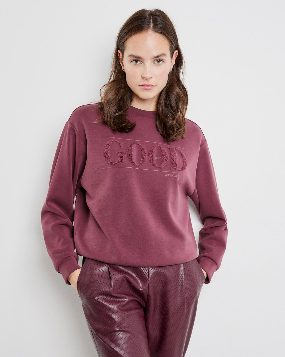 Red Sweatshirt With Lettering