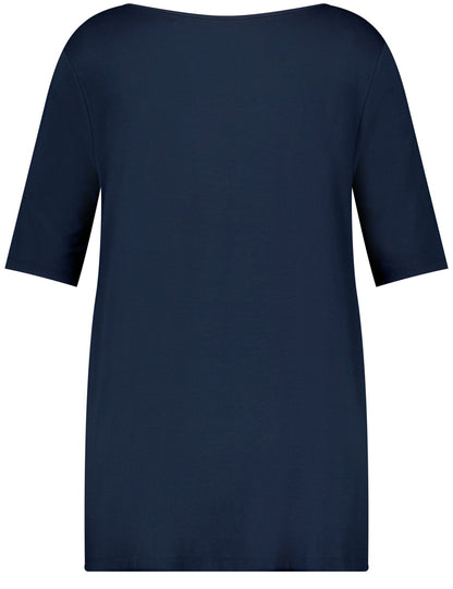 Flared Top With Mid-Length Sleeves And A Front Print