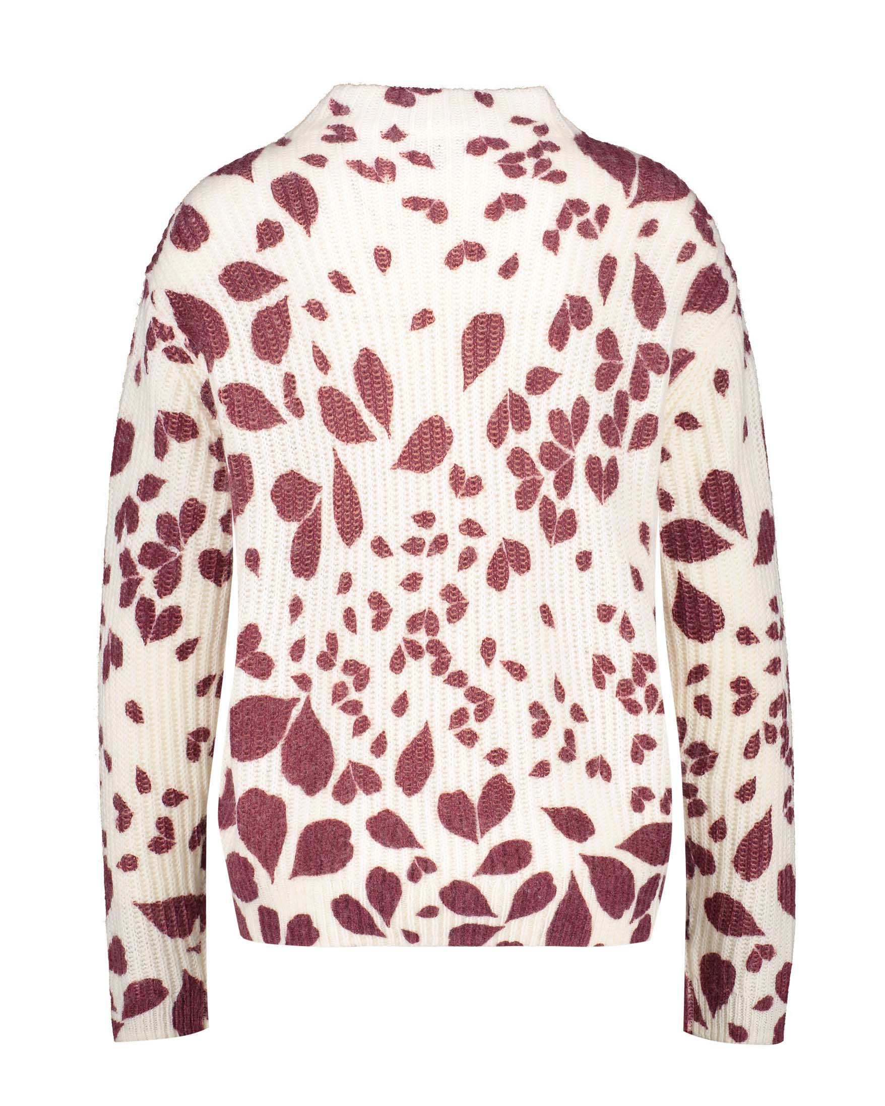 Red Jumper With A Leaf Print