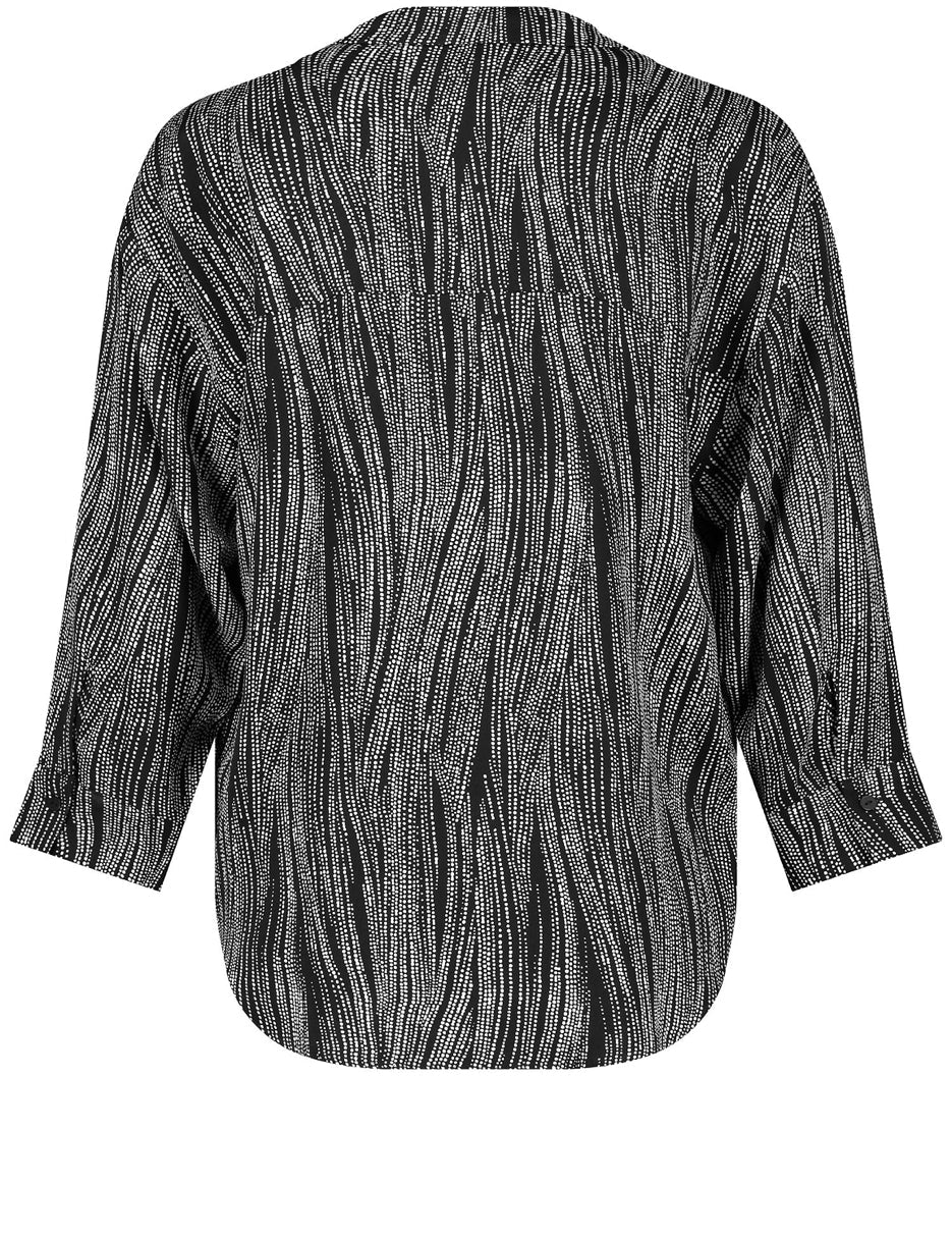 3/4-Sleeve Blouse In A Satin Look