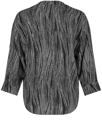 3/4-Sleeve Blouse In A Satin Look