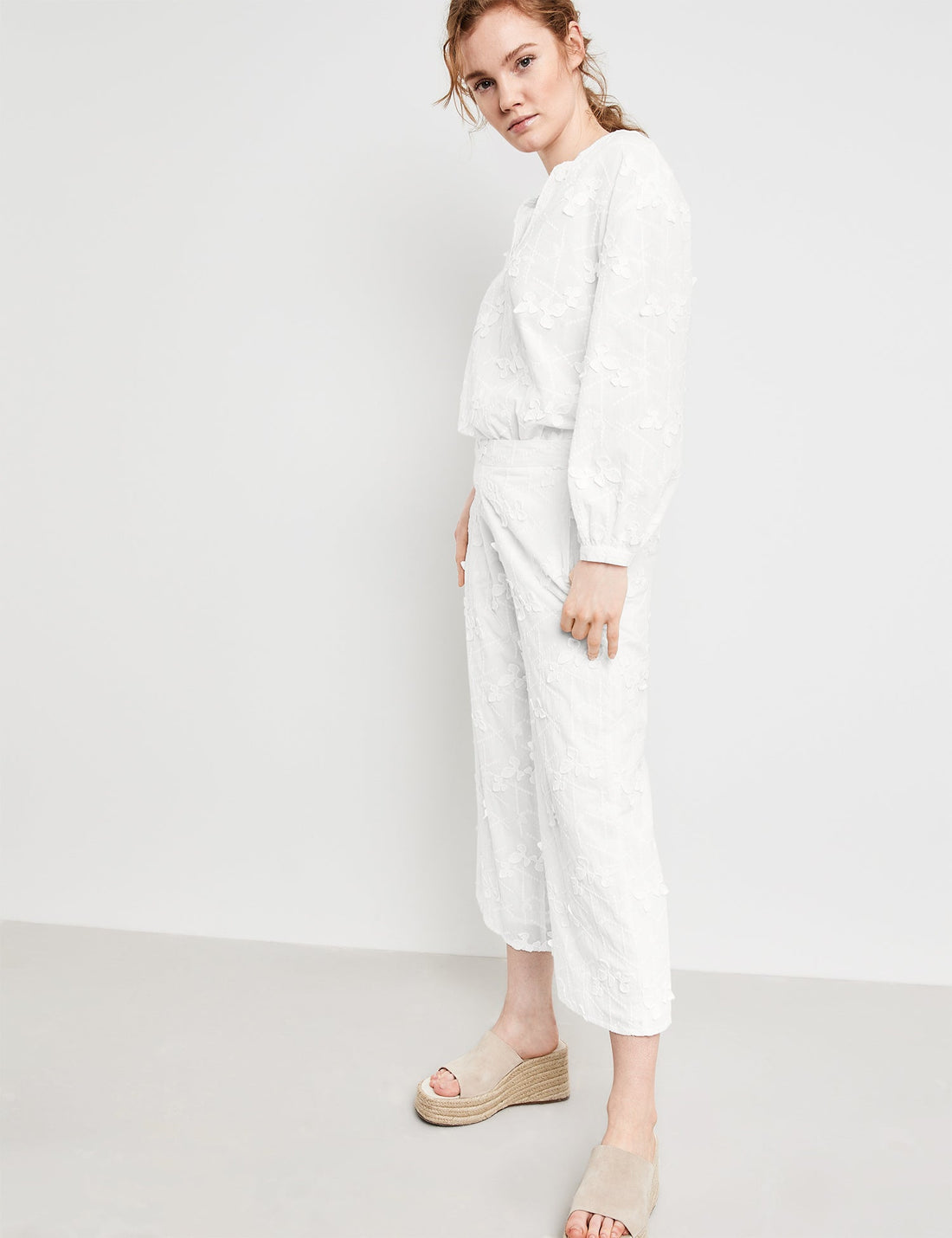 Palazzo Culottes With Bobbin Lace