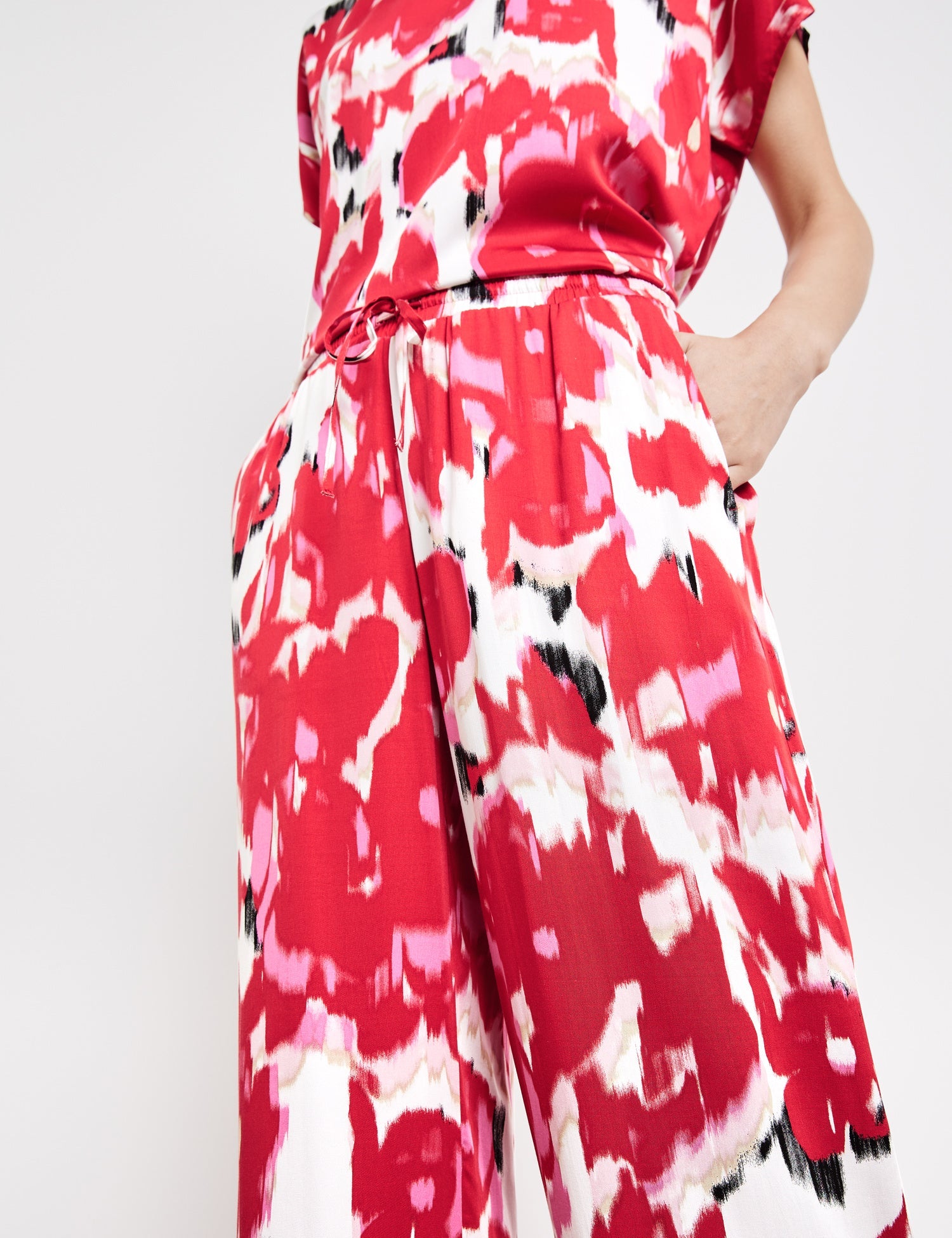 Palazzo Trousers With A Floral Print