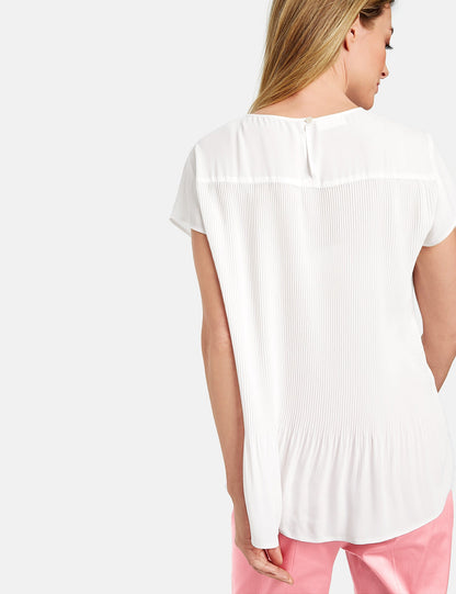 White Blouse Short-Sleeve