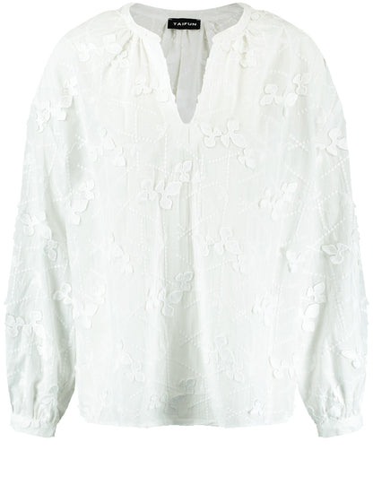 Cotton Blouse With Bobbin Lace