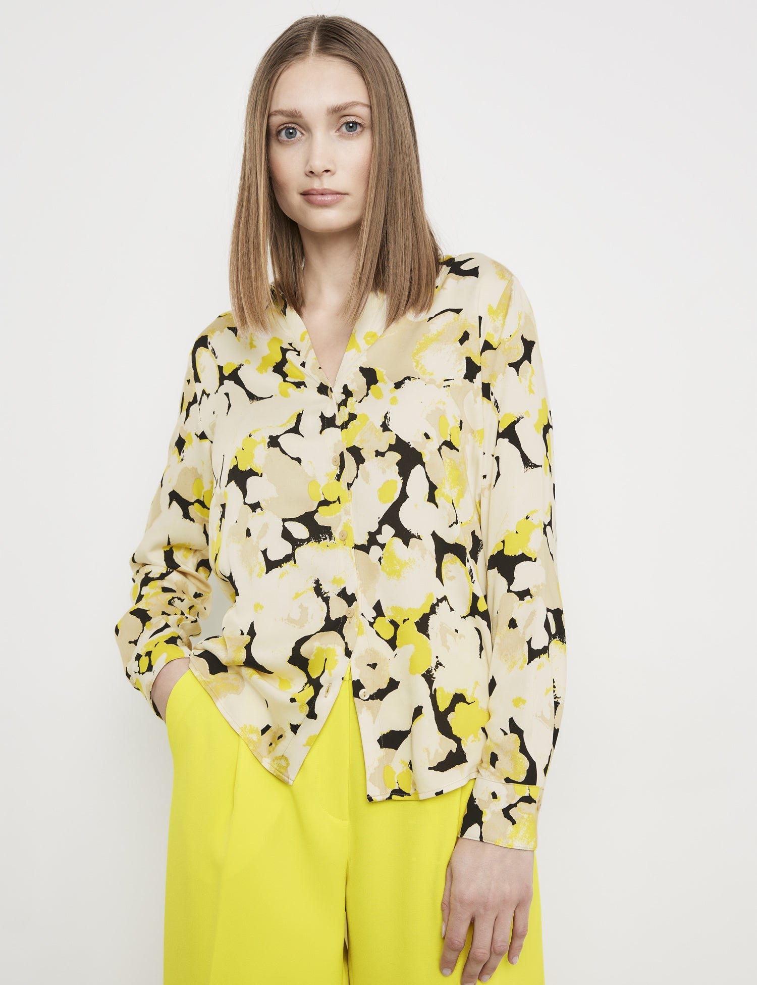 Print Blouse With A Subtle Shimmer