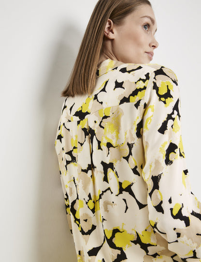 Print Blouse With A Subtle Shimmer