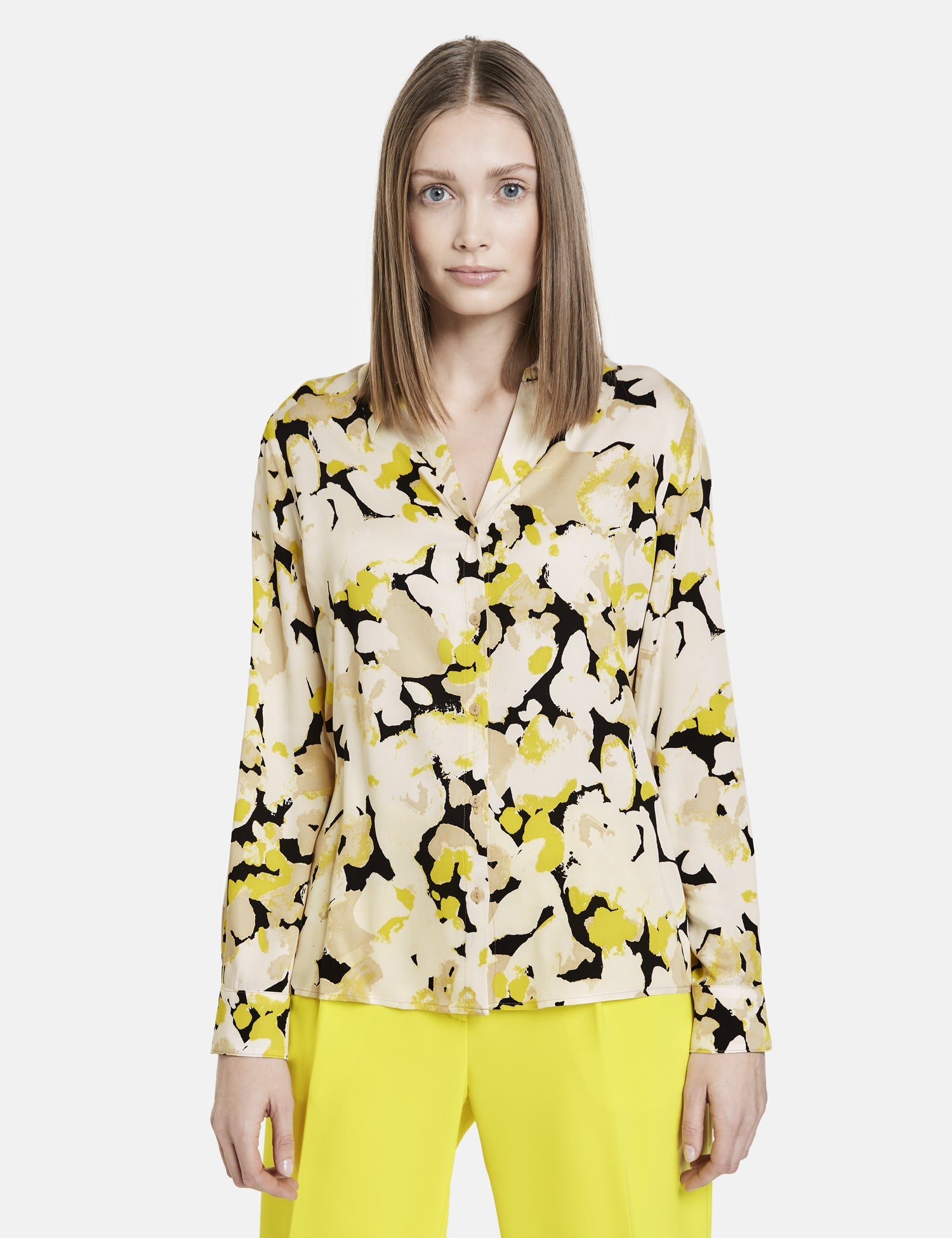 Print Blouse With A Subtle Shimmer