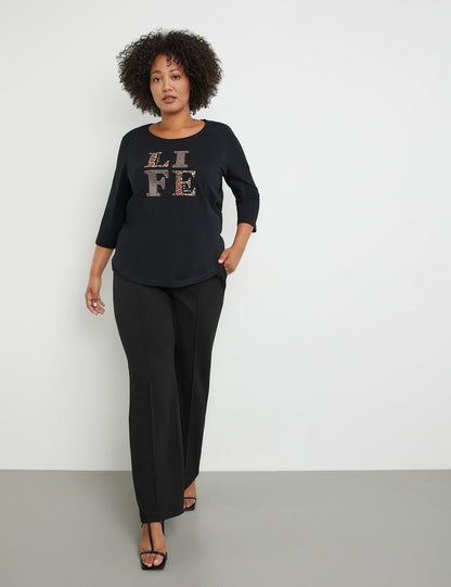 3/4-Sleeve Top With A Front Print_371222-26324_1102_05