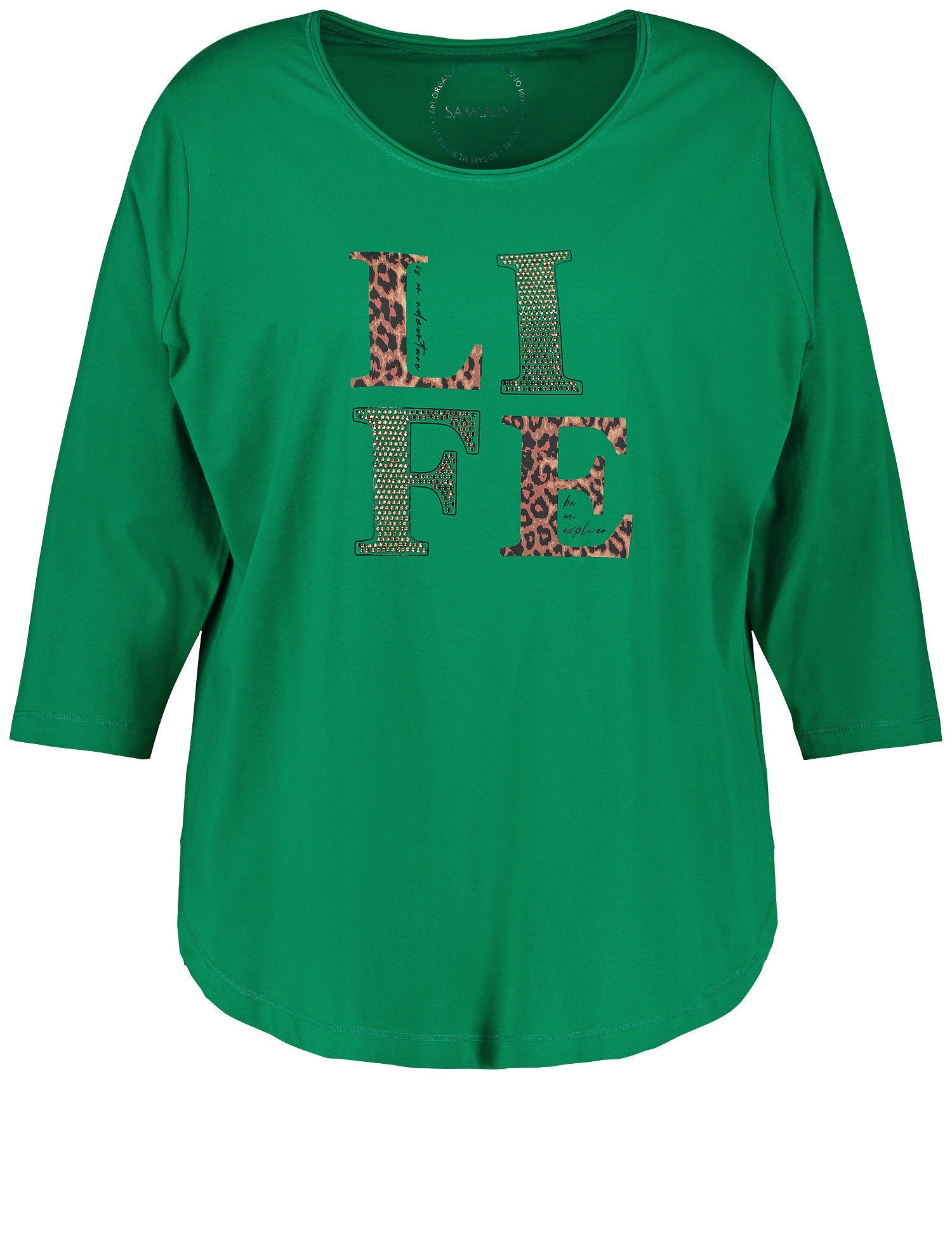 3/4-Sleeve Top With A Front Print_371222-26324_5552_02