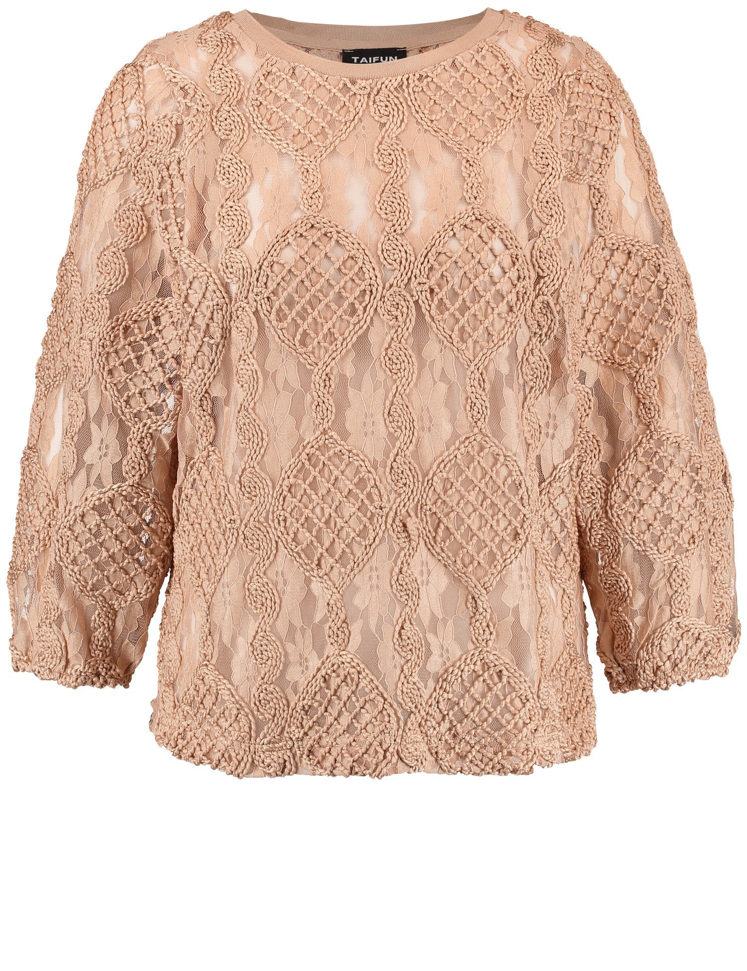 Lace Top With Crochet Details