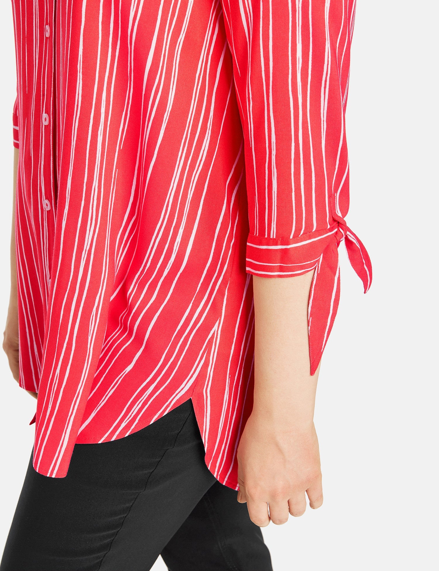 Red Blouse 3/4-Sleeve
