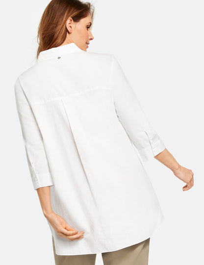 White Blouse 3/4-Sleeve