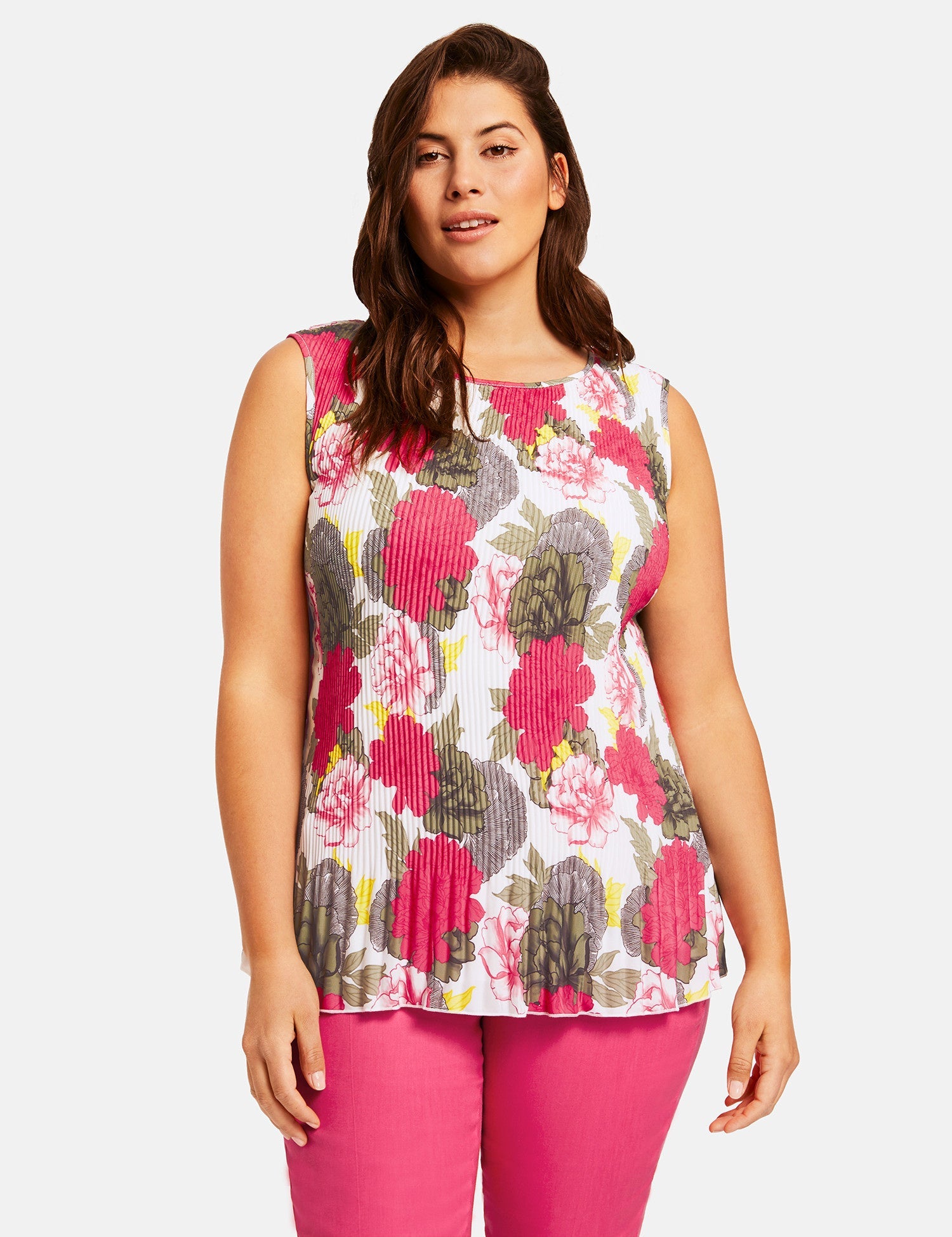 Pink Blouse Without Sleeve