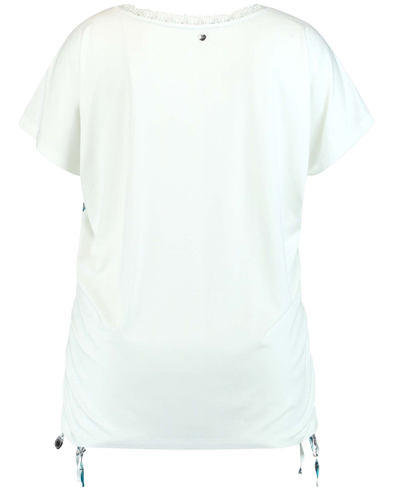 White T-Shirt Short-Sleeve Roundneck