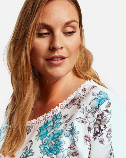 White T-Shirt Short-Sleeve Roundneck