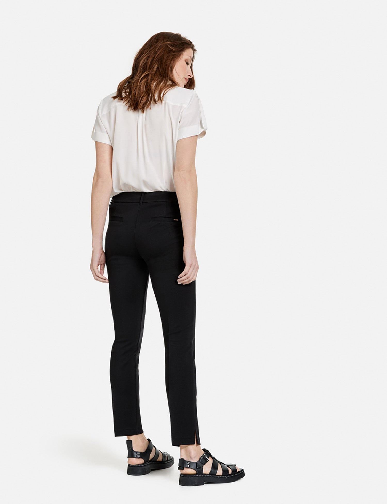 Black Skinny Low Stretch Trousers