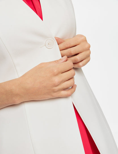 White Waistcoat Indoor Long