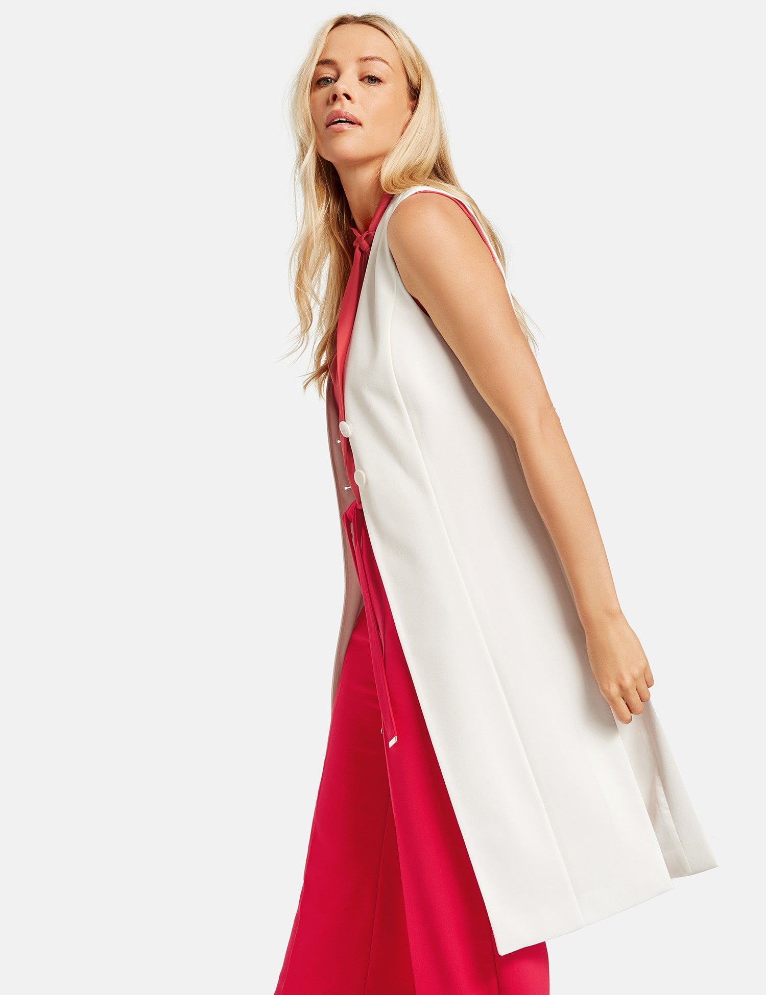 White Waistcoat Indoor Long