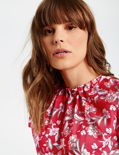 Pink Blouse Short-Sleeve