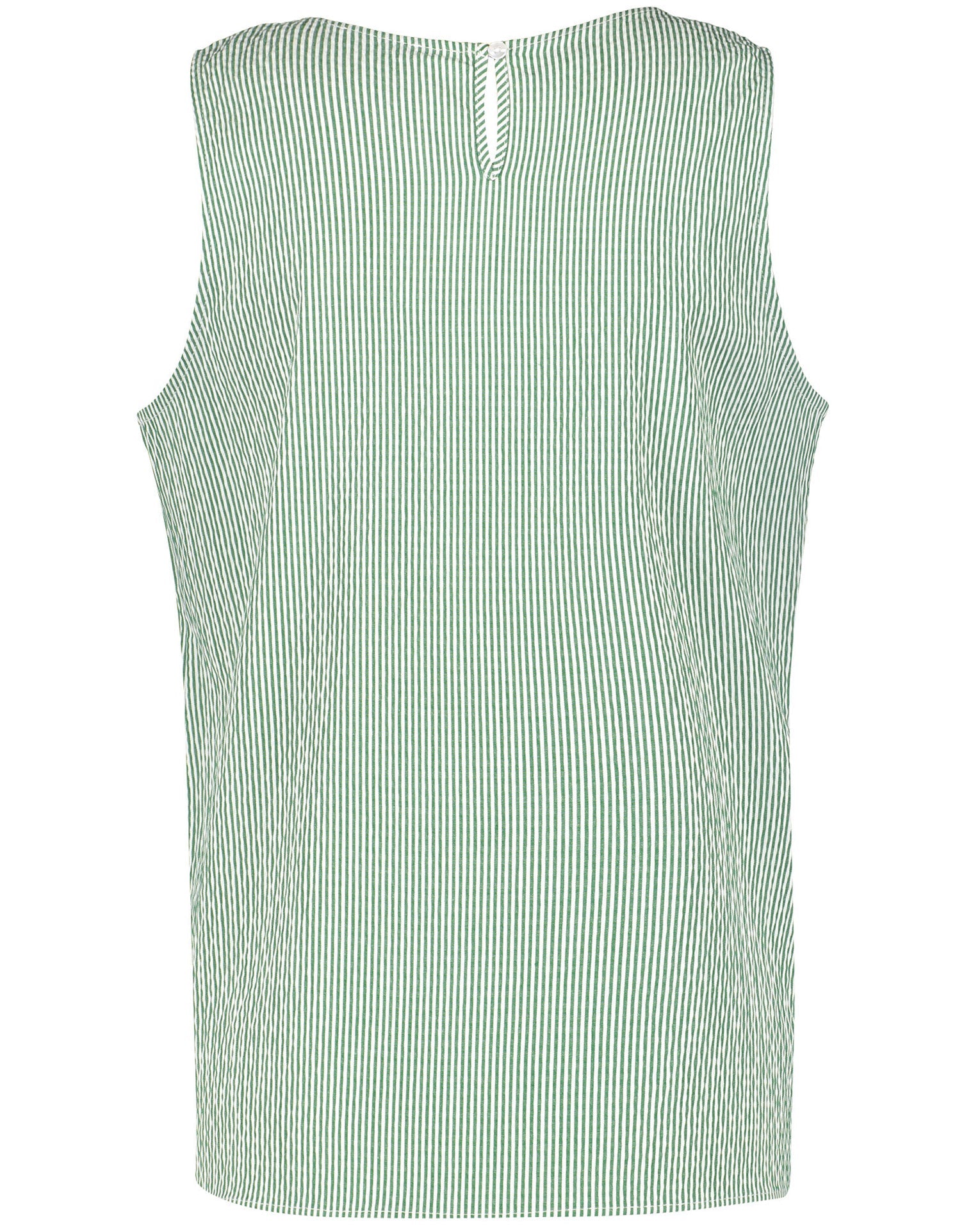 Green Blouse Without Sleeve