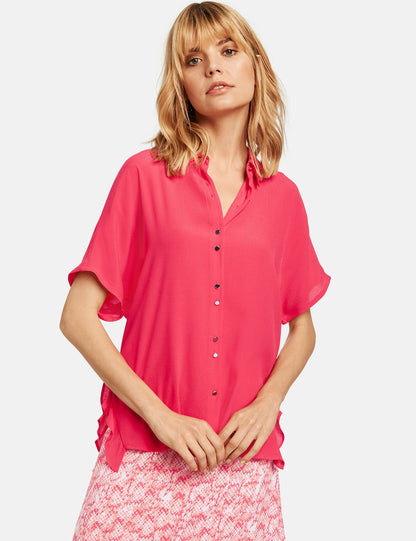 Pink Blouse Short-Sleeve