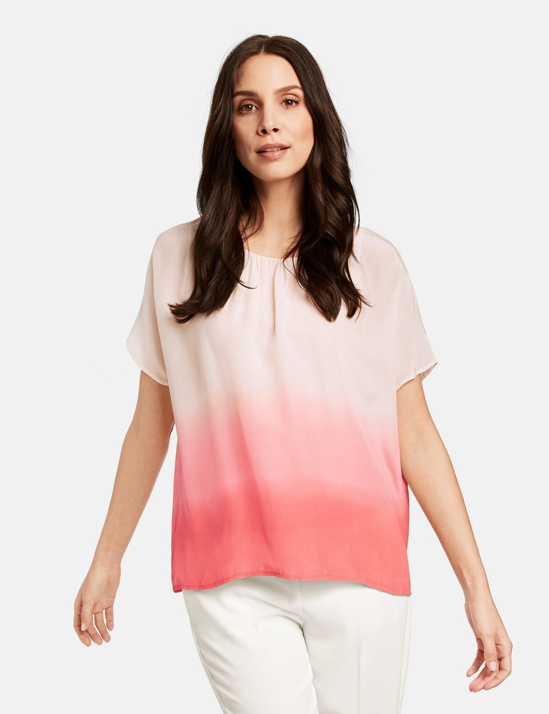 Coral T-Shirt Short-Sleeve Roundneck