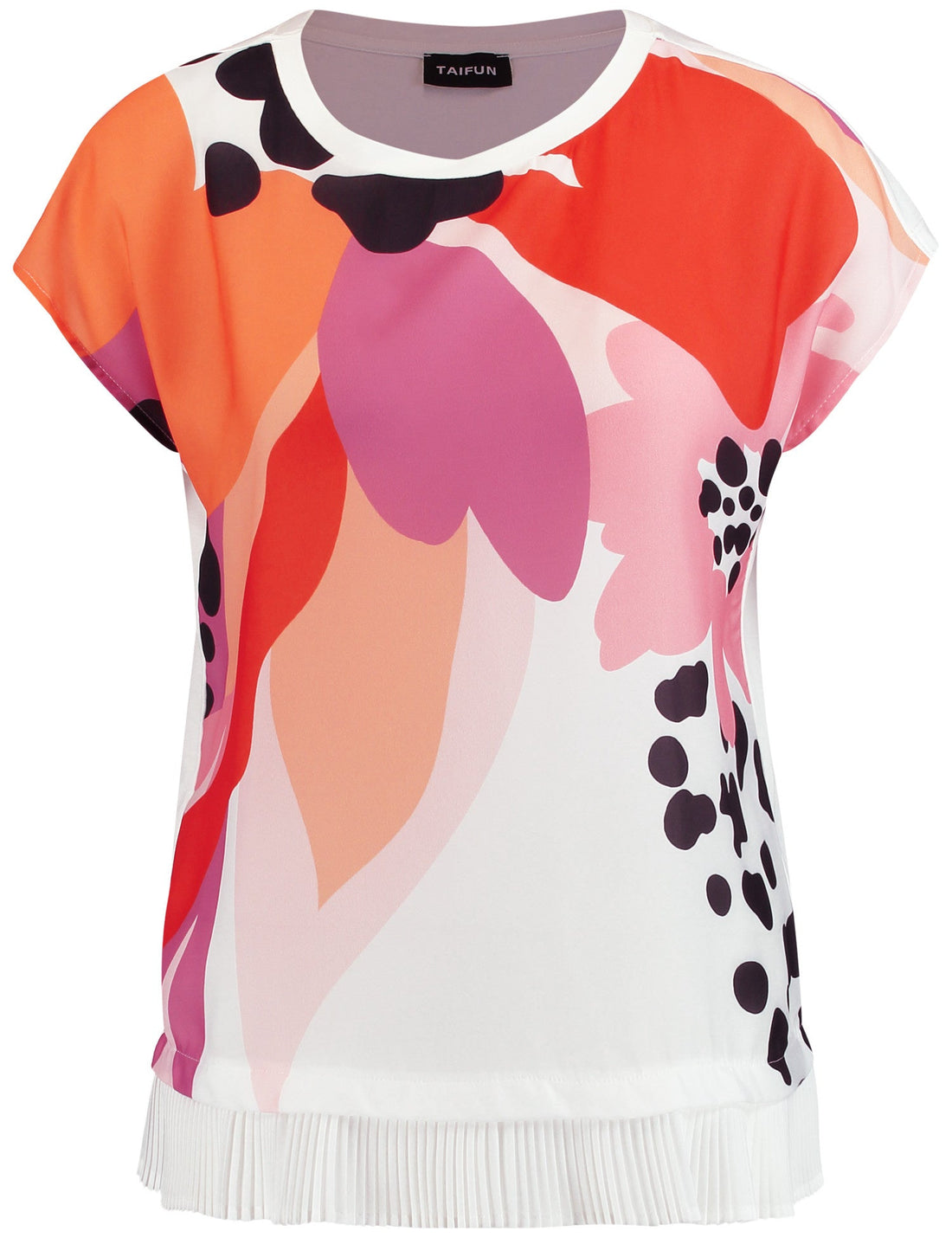 Multi-Color T-Shirt Short-Sleeve Roundneck